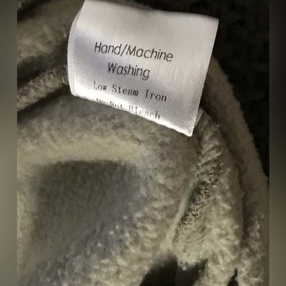 Unbranded Pullover 1/4 Zip Taupe Sweatshirt w/Mandarin Collar; Size XL - Picture 4 of 9